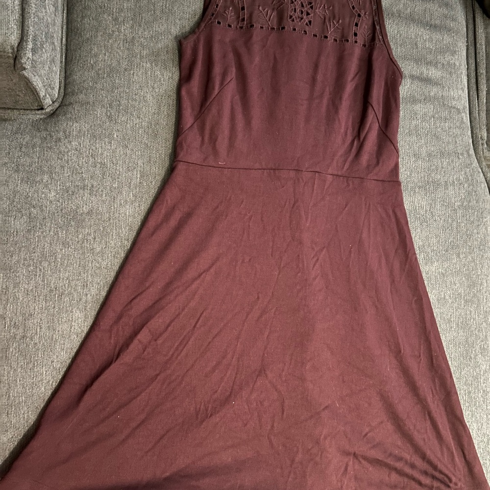 Elegant Sleeveless Dark Purple Dress